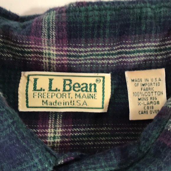 Vintage L.L. Bean Flannel Shirt Men’s XL